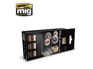 AMMO MIG - FLESH TONES SET. AMIG7168 cena un informācija | Modelēšanas un zīmēšanas piederumi | 220.lv