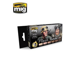 AMMO MIG - FLESH TONES SET. AMIG7168 cena un informācija | Modelēšanas un zīmēšanas piederumi | 220.lv