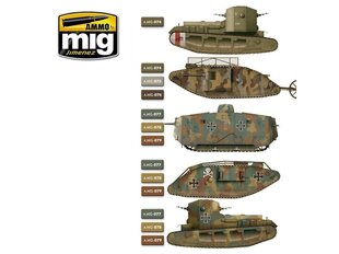 Акриловая краска на водной основе AMMO MIG - I WW BRITISH & GERMAN COLORS. AMIG7111 цена и информация | Принадлежности для рисования, лепки | 220.lv