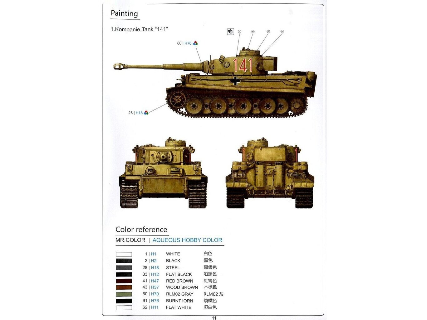 Rye Field Model - Tiger I Pz.Kpfw.VI Ausf.E Sd.Kfz. 181, 1/35, RFM-5001U cena un informācija | Konstruktori | 220.lv