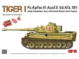 Rye Field Model - Tiger I Pz.Kpfw.VI Ausf.E Sd.Kfz. 181, 1/35, RFM-5001U цена и информация | Конструкторы и кубики | 220.lv