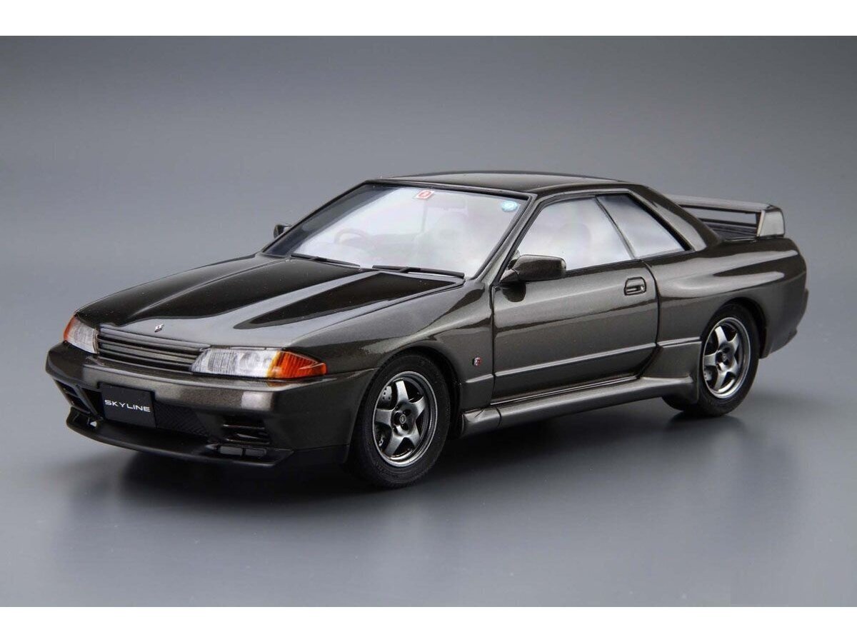 Aoshima - Nissan BNR32 Skyline GT-R '89, 1/24, 06143 cena un informācija | Konstruktori | 220.lv