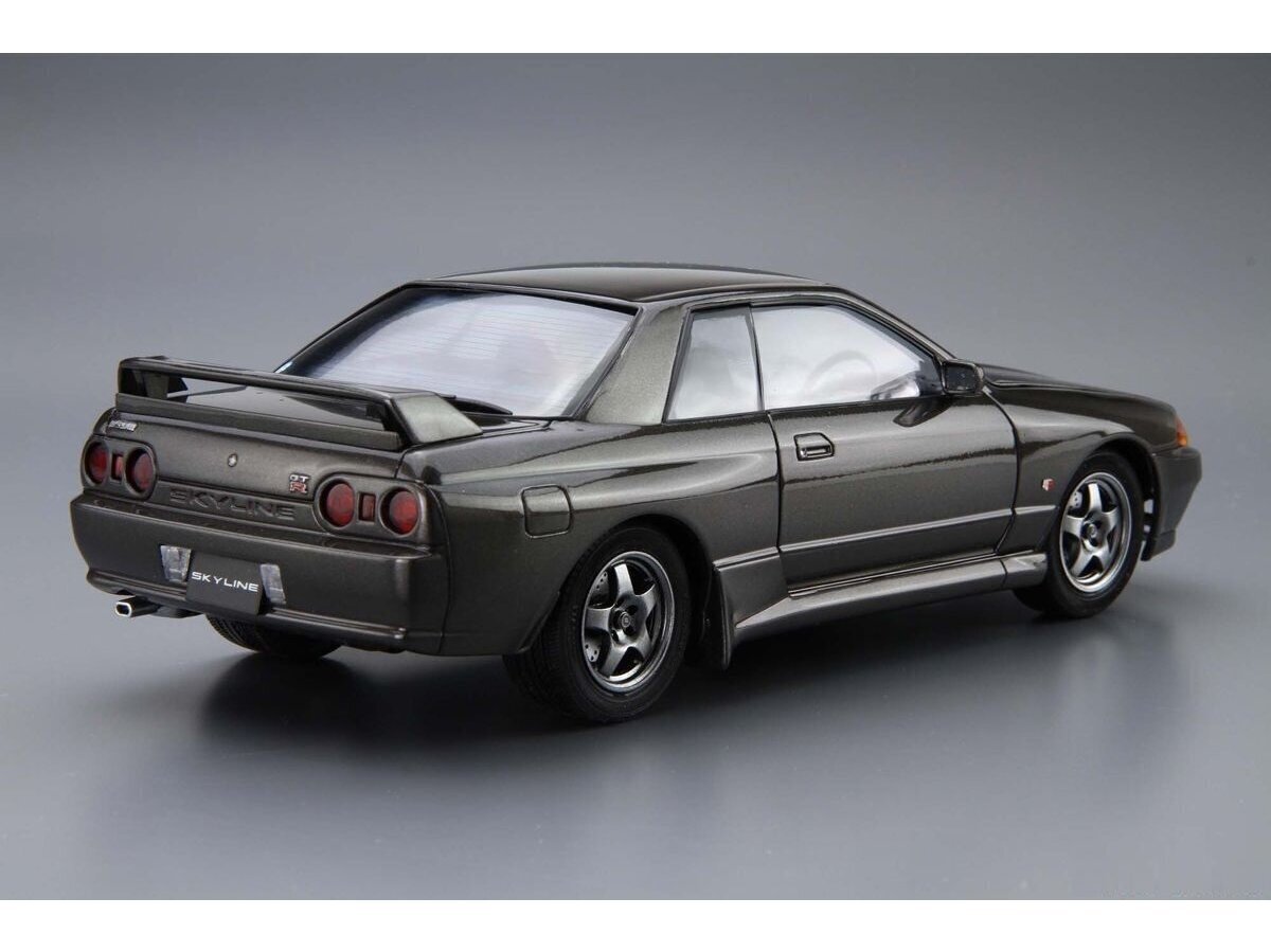 Aoshima - Nissan BNR32 Skyline GT-R '89, 1/24, 06143 cena un informācija | Konstruktori | 220.lv
