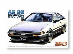 Сборная пластиковая модель Fujimi -  Toyota AE86 Trueno 3door 1600GT, 1/24, 03440 цена и информация | Конструкторы и кубики | 220.lv