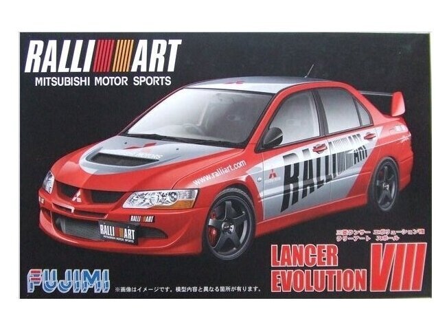 Fujimi - Mitsubishi Lancer Evo 8 Ralliart, 1/24, 03817 cena un informācija | Konstruktori | 220.lv