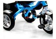 Trīsriteņu velosipēds ar jumtu PRO500, zils ar melnu rāmi cena un informācija | Trīsriteņi | 220.lv