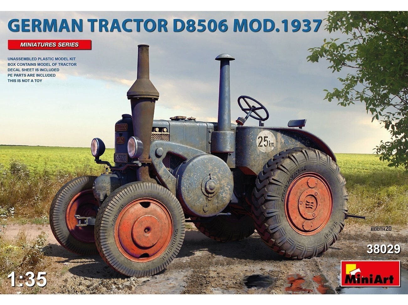 Miniart - German Tractor D8506 Mod.1937, 1/35, 38029 цена | 220.lv