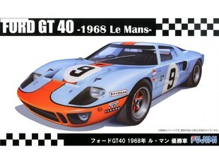 Пластиковая сборная модель Fujimi - Ford GT40 -1968 Le Mans- Championship Car, 1/24, 12605 цена и информация | Конструкторы и кубики | 220.lv