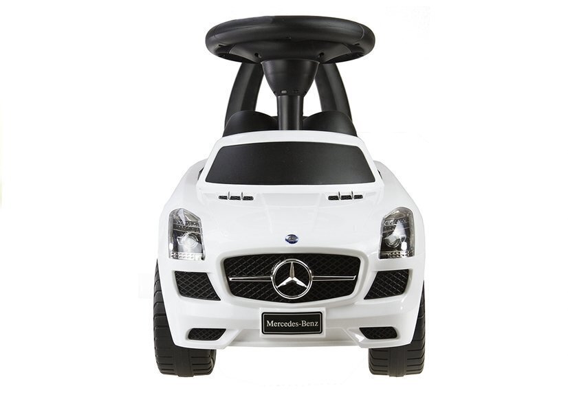 Stumjamā mašīna Mercedes-Benz SLS AMG, balta цена и информация | Rotaļlietas zīdaiņiem | 220.lv
