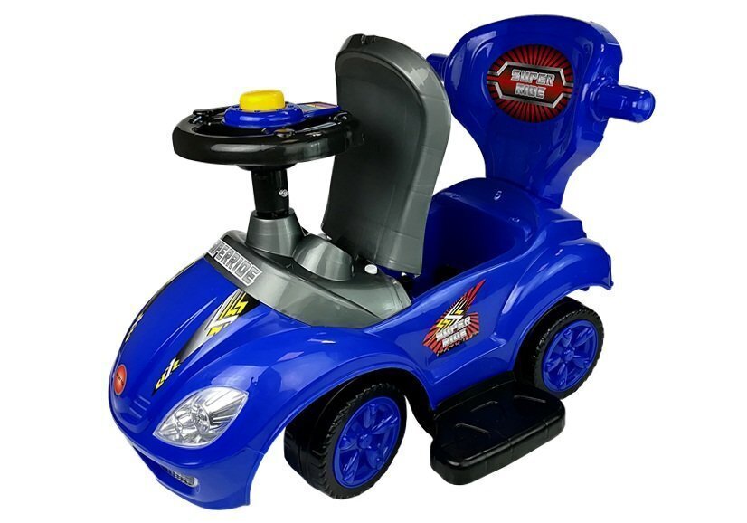 Stumjamā mašīna Mega Car 3in1, zila цена и информация | Rotaļlietas zīdaiņiem | 220.lv