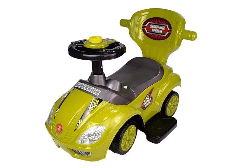 Stumjamā mašīna Mega Car 3in1, dzeltena cena un informācija | Rotaļlietas zīdaiņiem | 220.lv