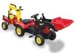 Minams traktors ar piekabi un 2 kausiem Benson, sarkans cena un informācija | Rotaļlietas zēniem | 220.lv