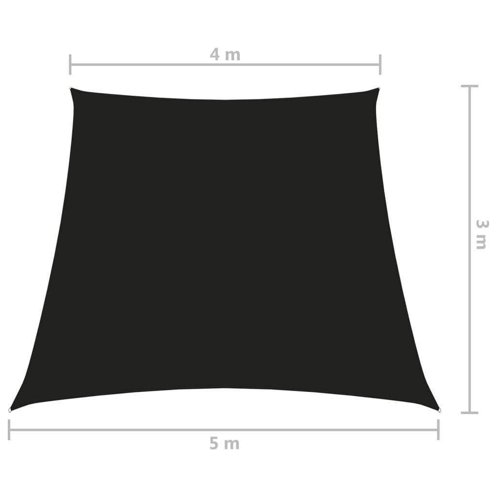 vidaXL saulessargs, melns, 4/5x3 m, oksfordas audums цена и информация | Saulessargi, markīzes un statīvi | 220.lv