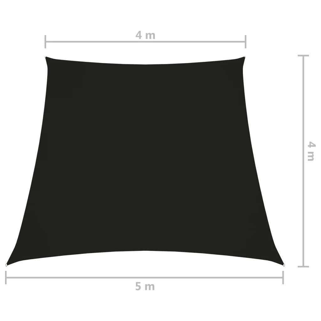 vidaXL saulessargs, melns, 4/5x4 m, oksfordas audums cena un informācija | Saulessargi, markīzes un statīvi | 220.lv