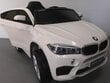 Bērnu elektroauto BMW X6M, balts cena un informācija | Bērnu elektroauto | 220.lv