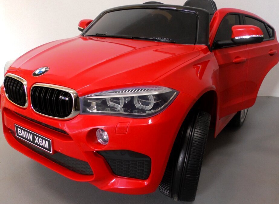 Bērnu elektroauto BMW X6M, sarkans cena un informācija | Bērnu elektroauto | 220.lv