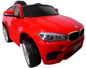 Детский электромобиль BMW X6M, красный цена и информация | Электромобили для детей | 220.lv