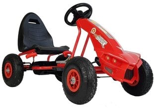 Педальный гокарт А-18, красный цена и информация | Конструктор автомобилей игрушки для мальчиков | 220.lv