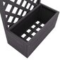 vidaXL Režģis ar puķu kasti, 70x30x135 cm, WPC, pelēks цена и информация | Podi stādiem un pārstādīšanai | 220.lv