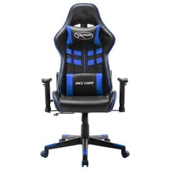 vidaXL datorspēļu krēsls, melns un zils, mākslīgā āda цена и информация | Офисные кресла | 220.lv