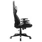 vidaXL datorspēļu krēsls, melns un balts, mākslīgā āda cena un informācija | Biroja krēsli | 220.lv