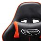 vidaXL datorspēļu krēsls, melns un oranžs, mākslīgā āda cena un informācija | Biroja krēsli | 220.lv