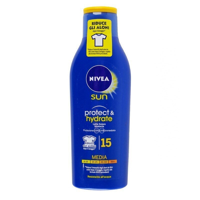 Saules aizsargkrēms no Nivea Sun Spf15, 200 ml цена и информация | Sauļošanās krēmi | 220.lv