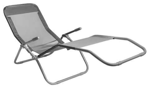 Dārza atpūtas krēsls L12041, pelēks cena | 220.lv