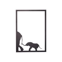 Metāla sienas dekorācija Elephant Family цена и информация | Детали интерьера | 220.lv