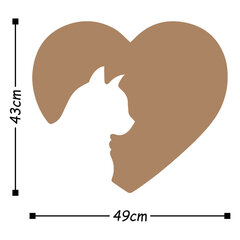Металлическое украшение стены Cat цена и информация | Детали интерьера | 220.lv