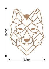 Metāla sienas dekorācija Wolf cena un informācija | Interjera priekšmeti | 220.lv