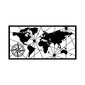 Metāla sienas dekorācija World Map cena un informācija | Interjera priekšmeti | 220.lv