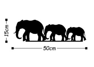 Metāla sienas dekorācija Elephants cena un informācija | Interjera priekšmeti | 220.lv