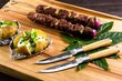 Japāņu tērauda steika nažu komplekts Style De Vie Olive Forged, 4 gab. cena un informācija | Naži un to piederumi | 220.lv