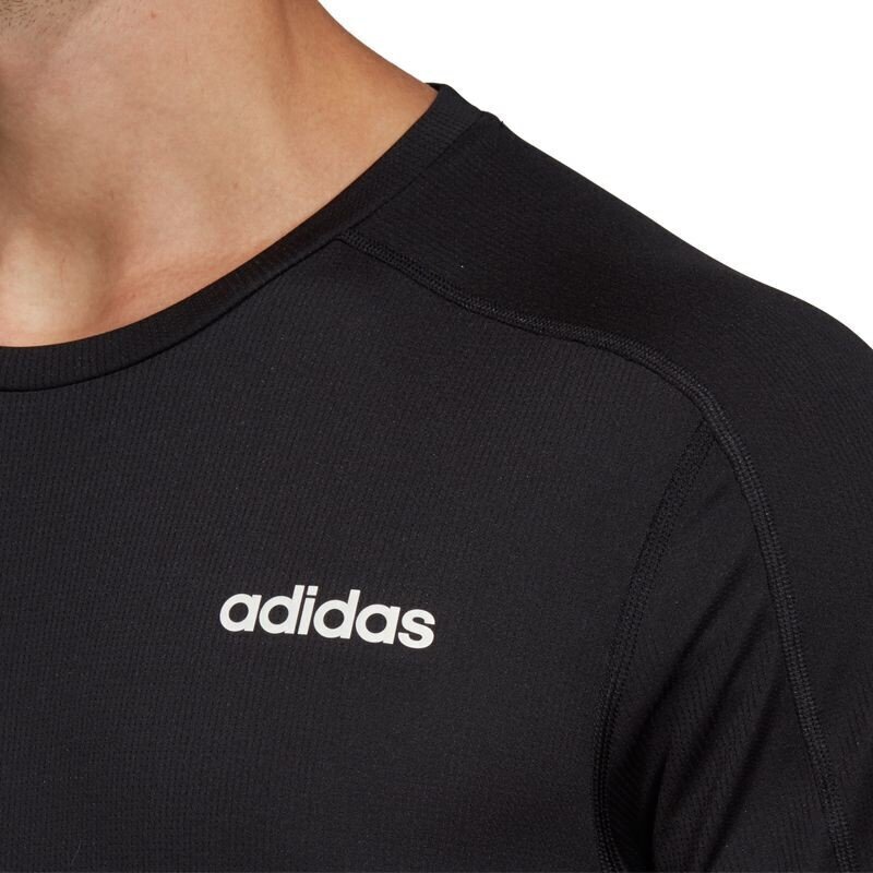 Sporta T-krekls vīriešiem Adidas D2M Plain Tee M DT8693, melns cena un informācija | Sporta apģērbs vīriešiem | 220.lv