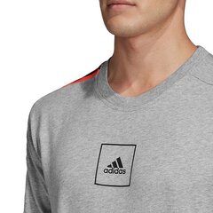 Спортивная футболка мужская Adidas 3S Tape Tee M FM3450, 52986, серая цена и информация | Мужская спортивная одежда | 220.lv