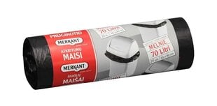 Atkritumu maisi Merkant 70 L melni 20 gab HD цена и информация | Мешки для мусора | 220.lv