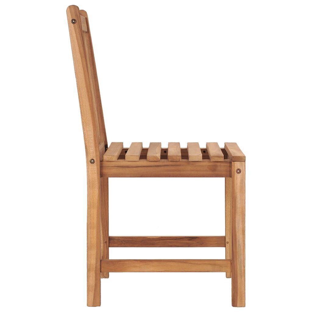 vidaXL dārza krēsli ar spilveniem, 2 gab., masīvs tīkkoks cena un informācija | Dārza krēsli | 220.lv