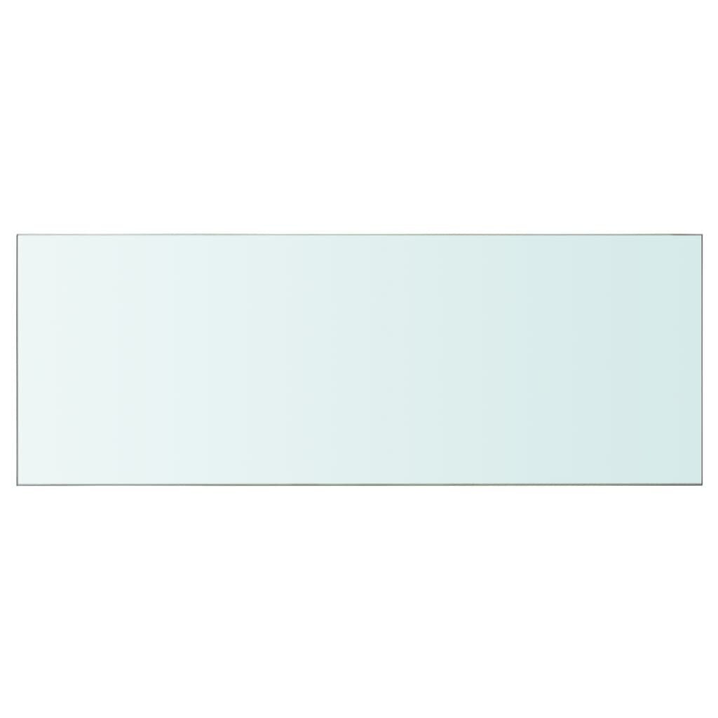 vidaXL stikla plauktu paneļi, 2 gab., 80x30 cm, caurspīdīgi cena un informācija | Plaukti | 220.lv