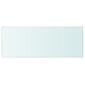 vidaXL sienas plaukti, 2 gab., 60x25 cm, caurspīdīgs stikls cena un informācija | Plaukti | 220.lv