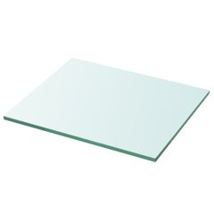 vidaXL stikla plauktu paneļi, 2 gab., 30x20 cm, caurspīdīgi цена и информация | Полки | 220.lv