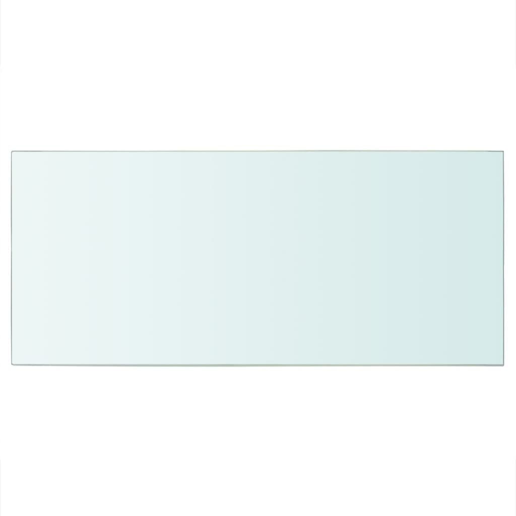 vidaXL sienas plaukti, 2 gab., 50x25 cm, caurspīdīgs stikls cena un informācija | Plaukti | 220.lv