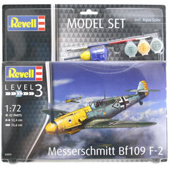 Revell - Messerschmitt Bf109 F-2 Model Set, 1/72, 63893 цена и информация | Конструкторы и кубики | 220.lv