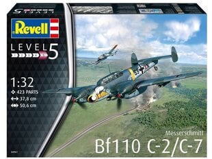 Revell - Messerschmitt Bf110 C-7, 1/32, 04961 цена и информация | Конструкторы | 220.lv