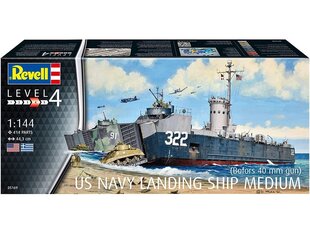 Revell - US Navy Landing Ship Medium (Bofors 40 mm gun), 1/144, 05169 cena un informācija | Revell Rotaļlietas un spēles no 3 gadiem | 220.lv