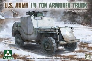 Takom - U.S. Army 1/4 Ton Armored Truck, 1/35, 2131 цена и информация | Конструкторы и кубики | 220.lv