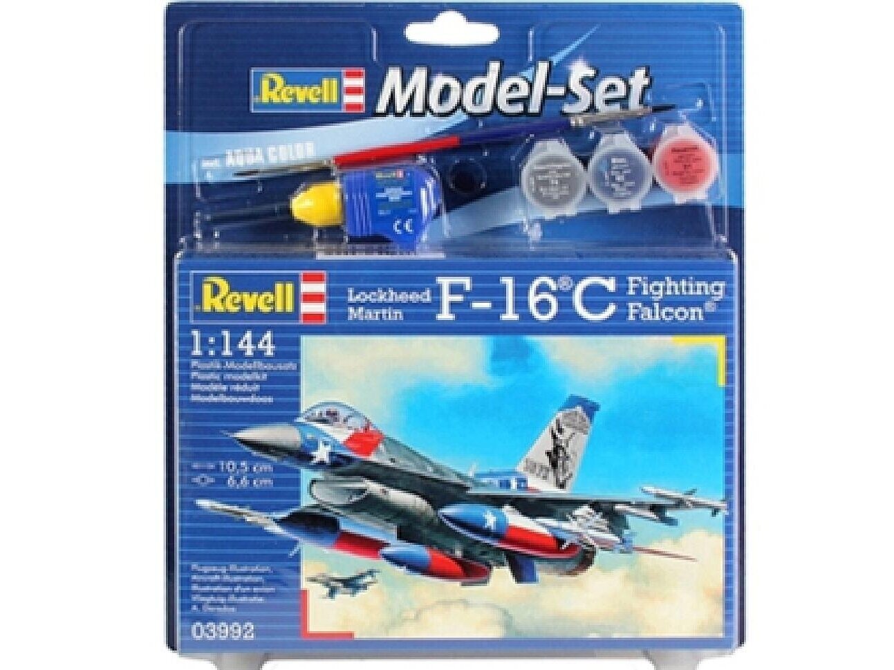 Revell - F-16C USAF Gift set, 1/144, 63992 цена и информация | Konstruktori | 220.lv