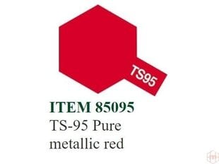 Аэрозольная краска Tamiya - TS-95 Pure metallic red, 100m мл цена и информация | Принадлежности для рисования, лепки | 220.lv