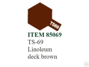 Tamiya - TS-69 Linoleum deck brown, 100ml cena un informācija | Modelēšanas un zīmēšanas piederumi | 220.lv