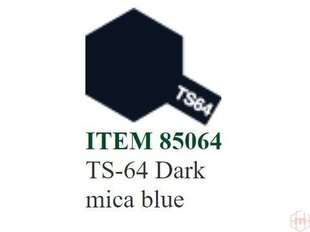 Tamiya - TS-64 Dark mica blue, 100ml cena un informācija | Modelēšanas un zīmēšanas piederumi | 220.lv